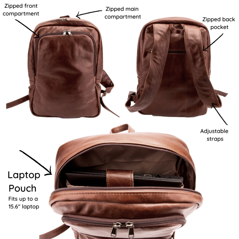 Laptop Backpack Locally Handcrafted in South Africa