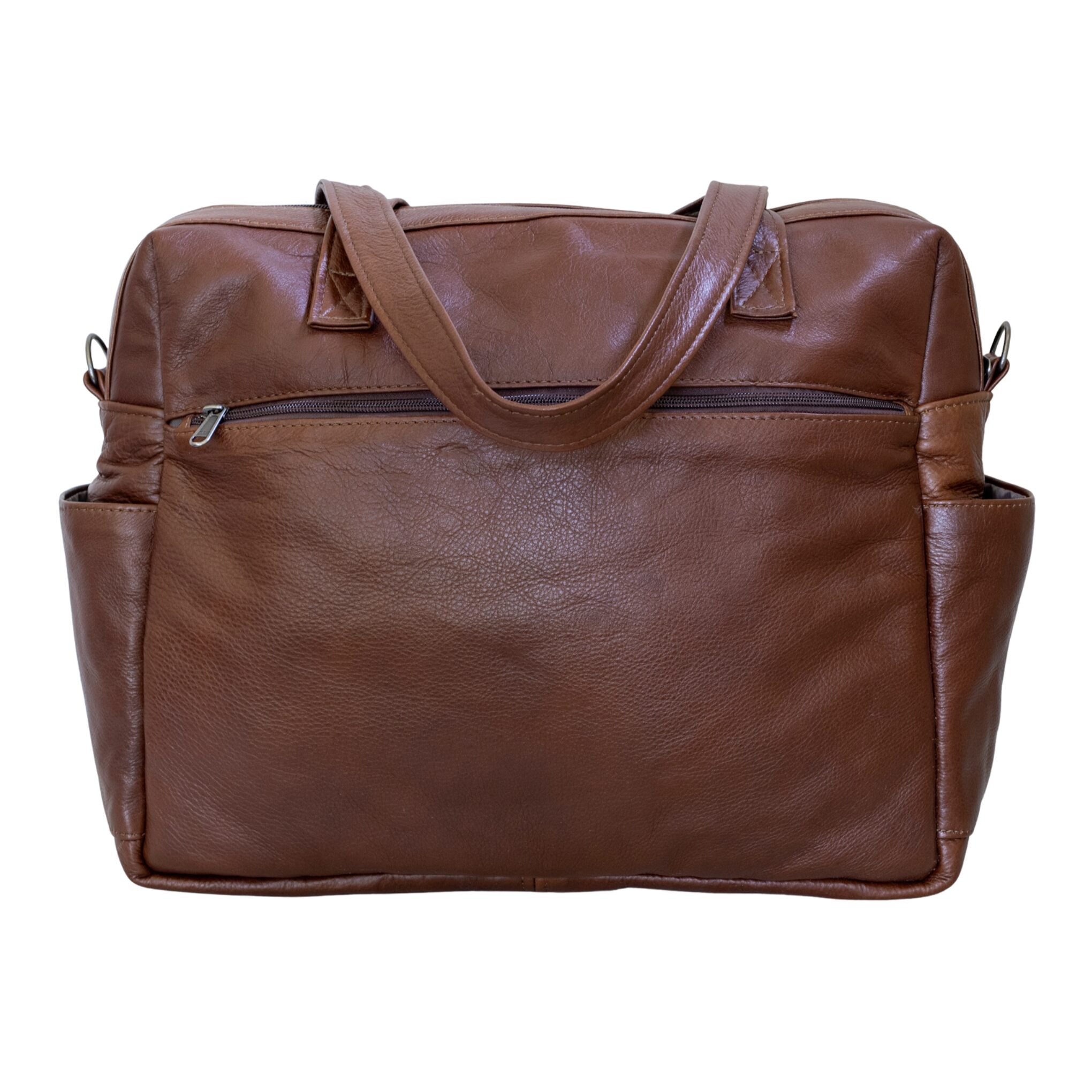 Maribu Leather Daisy Nappy Bag in Walnut