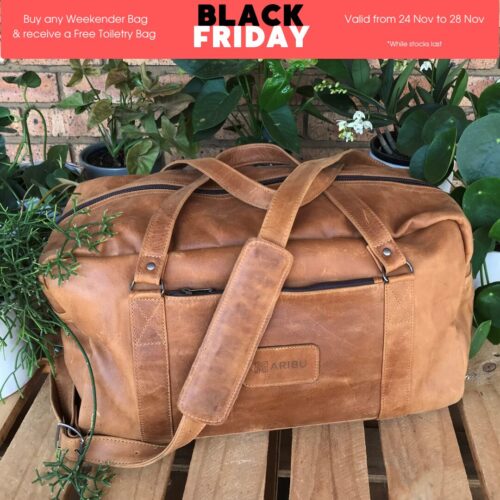 Maribu Leather Weekender Bag